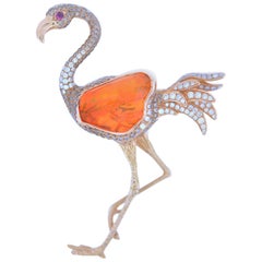 Flamingo Brooch