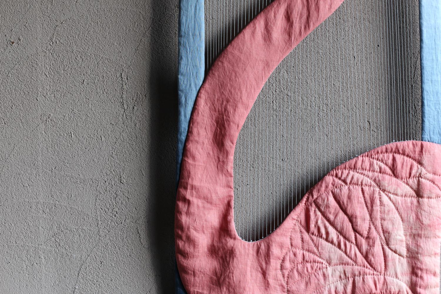 Quilted Flamingo by Blue Tip Atelier For Sale