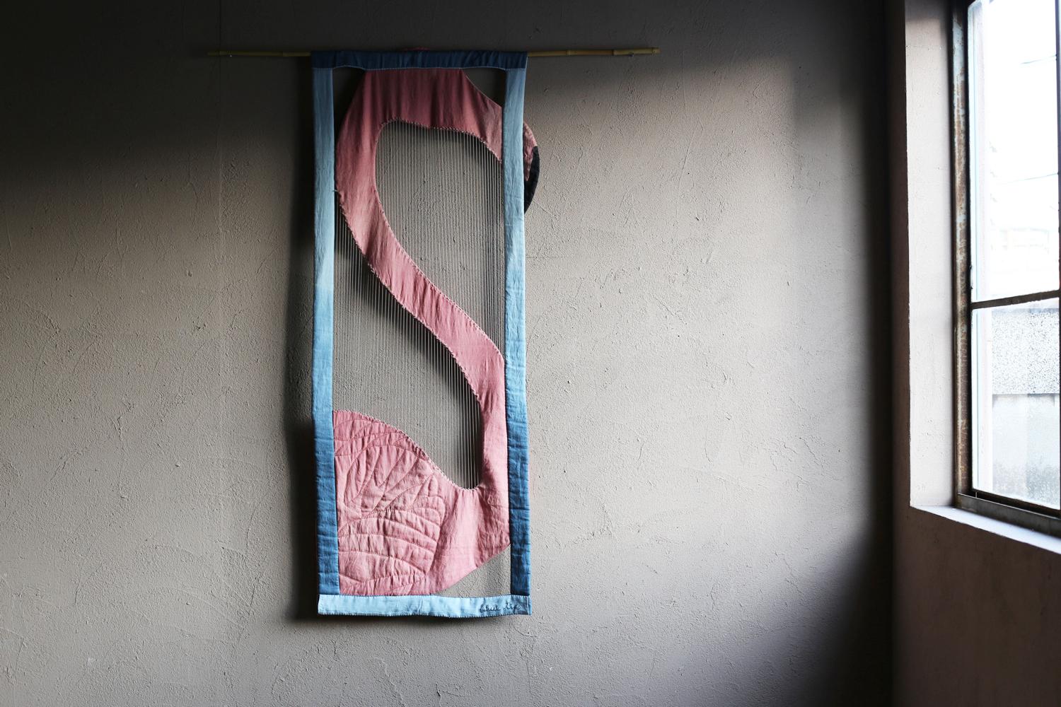 Linen Flamingo by Blue Tip Atelier For Sale