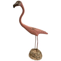Antique Flamingo Figure-Outdoor Ornament, 1920, France