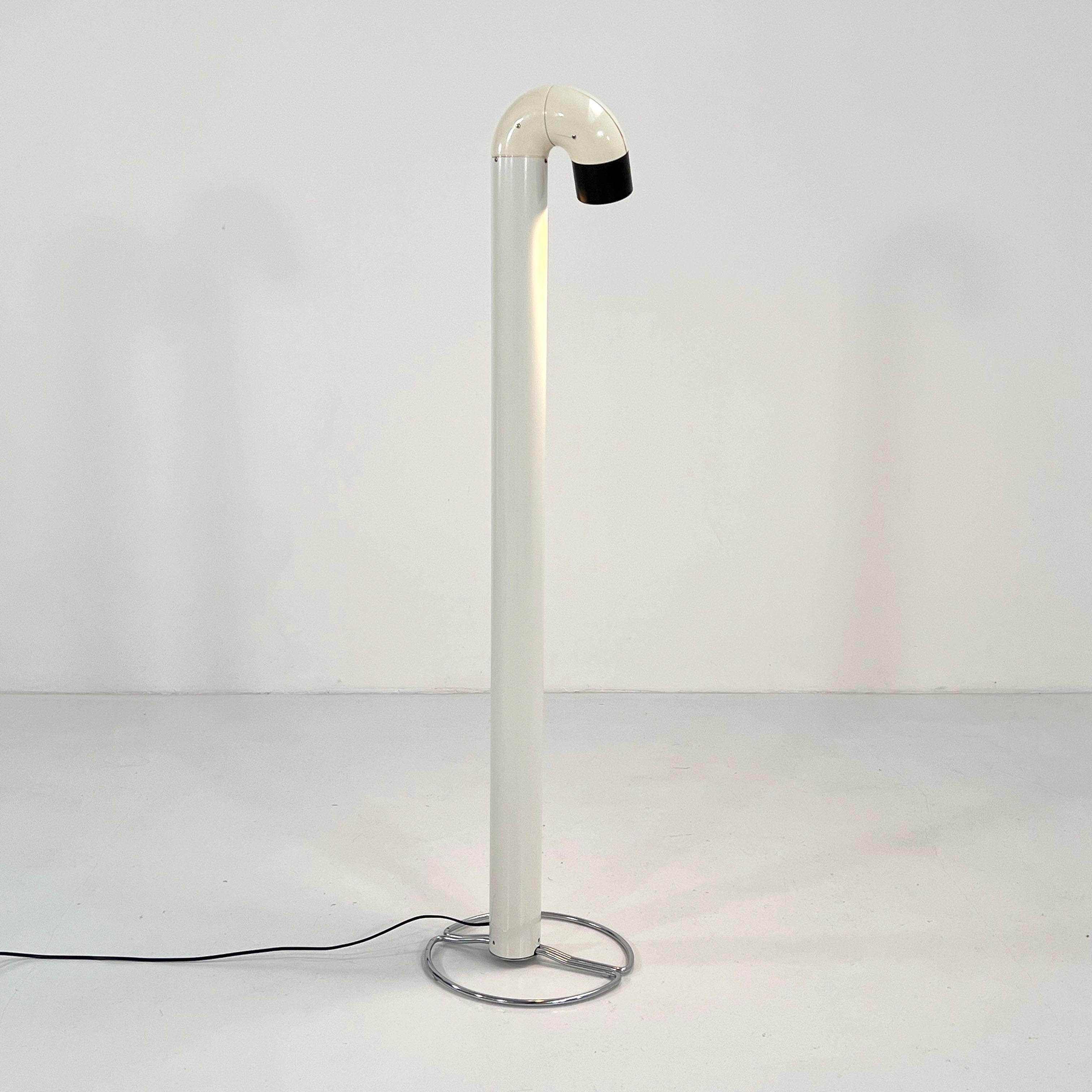 Flamingo Floor Lamp by Kwok Hoi Chan for Concord, 1960s
Producer - Concord
Designer - Kwok Hoi Chan
Model - Flamingo Floor Lamp
Design Period - Sixties
Measurements - Width 32 cm x Depth 32 cm x Height 132 cm
Materials - Metal
Color - White, Black,