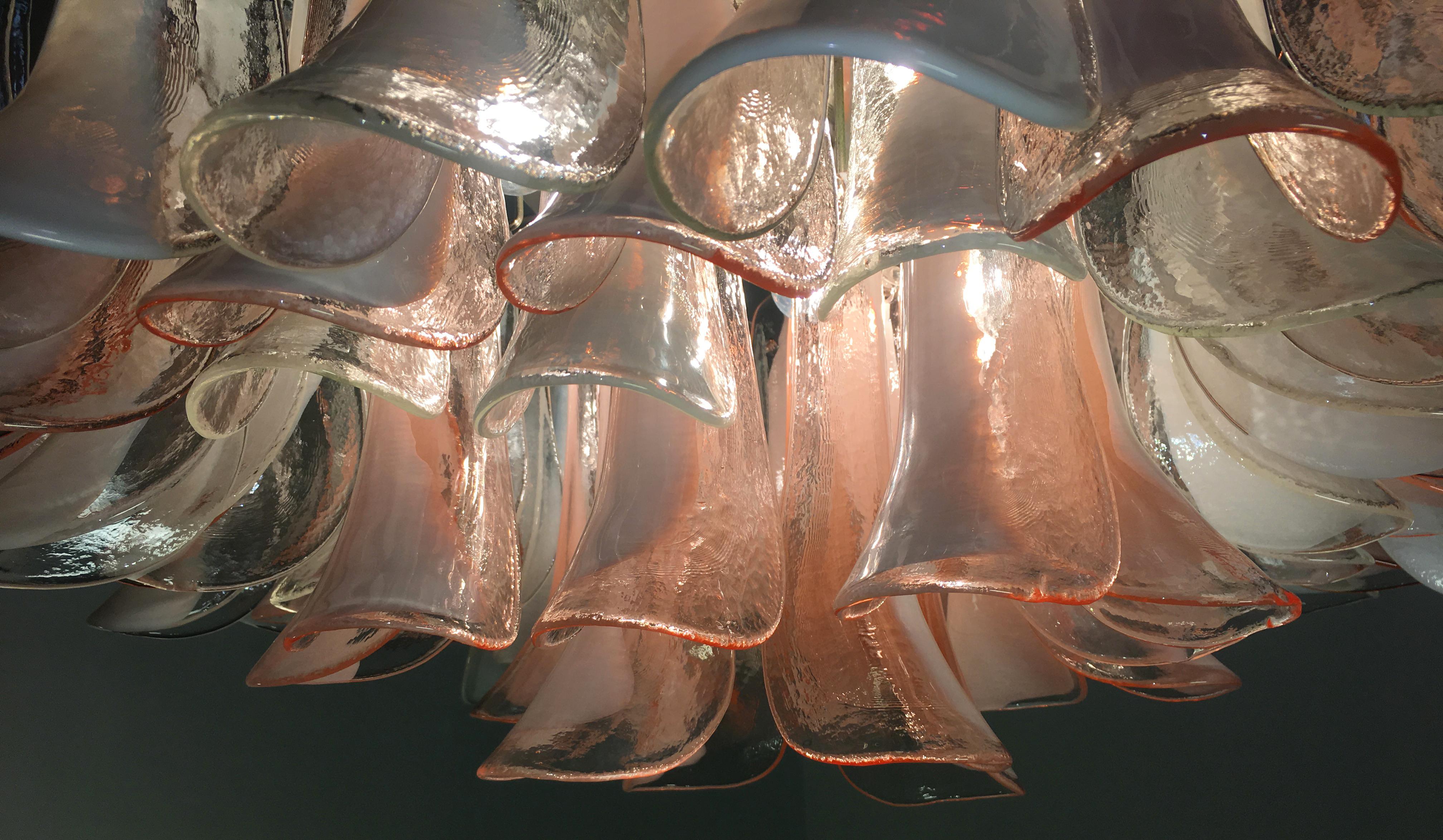Lampadari da soffitto 'Flamingo' 64 Petali, Murano in vendita 10