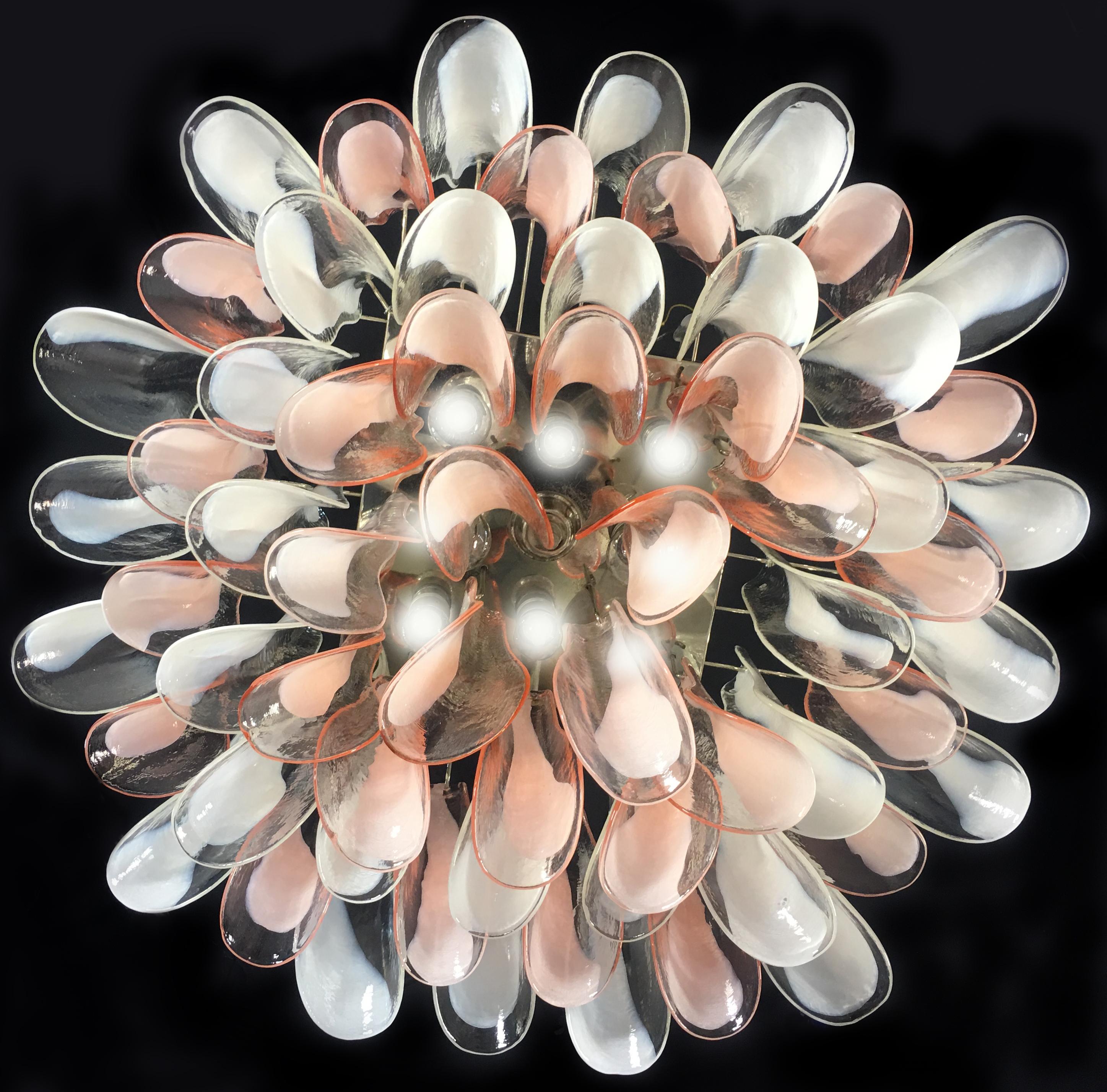 Metallo Lampadari da soffitto 'Flamingo' 64 Petali, Murano in vendita