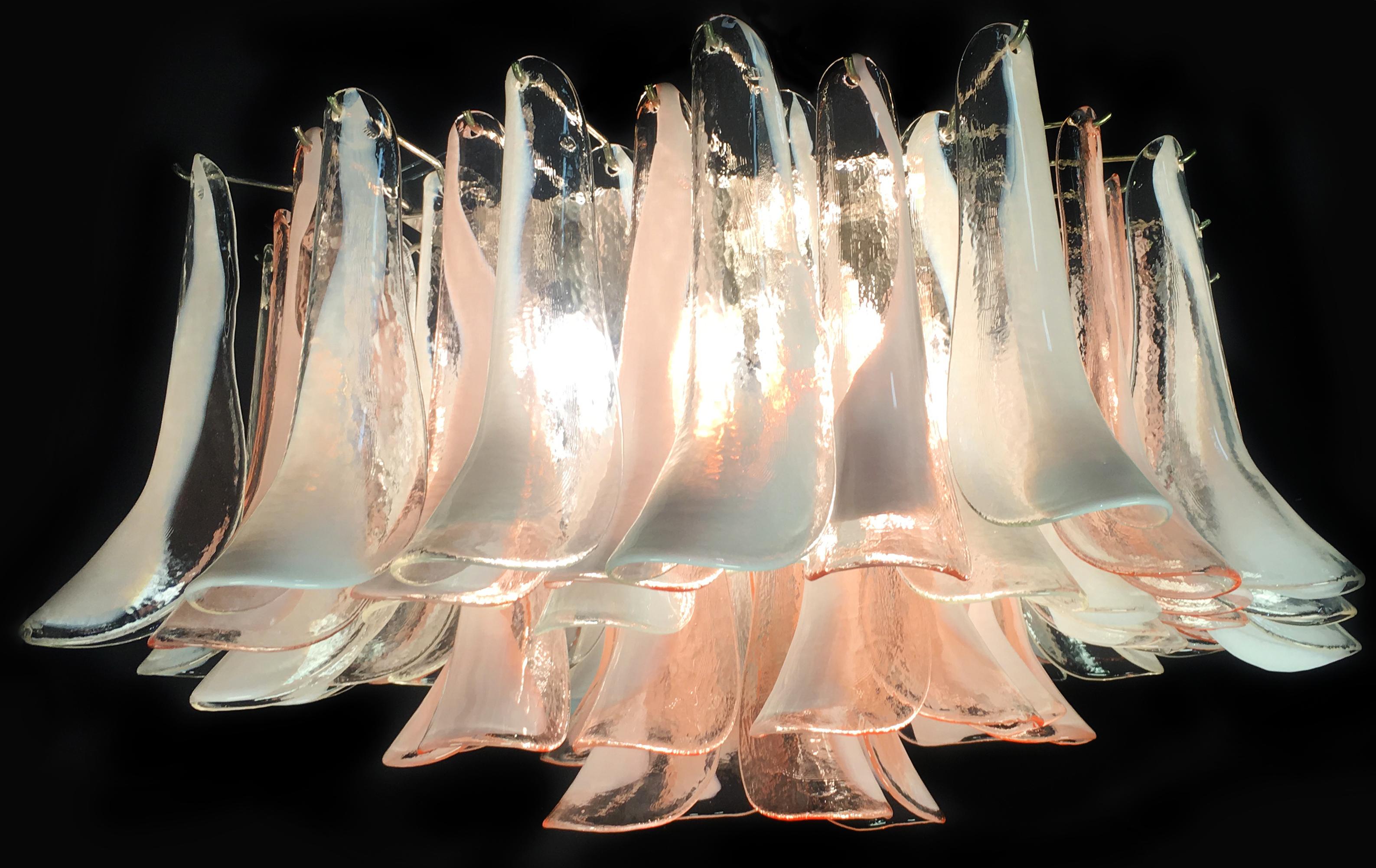 'Flamingo' Italian Chandelier Ceiling Light, Murano 7