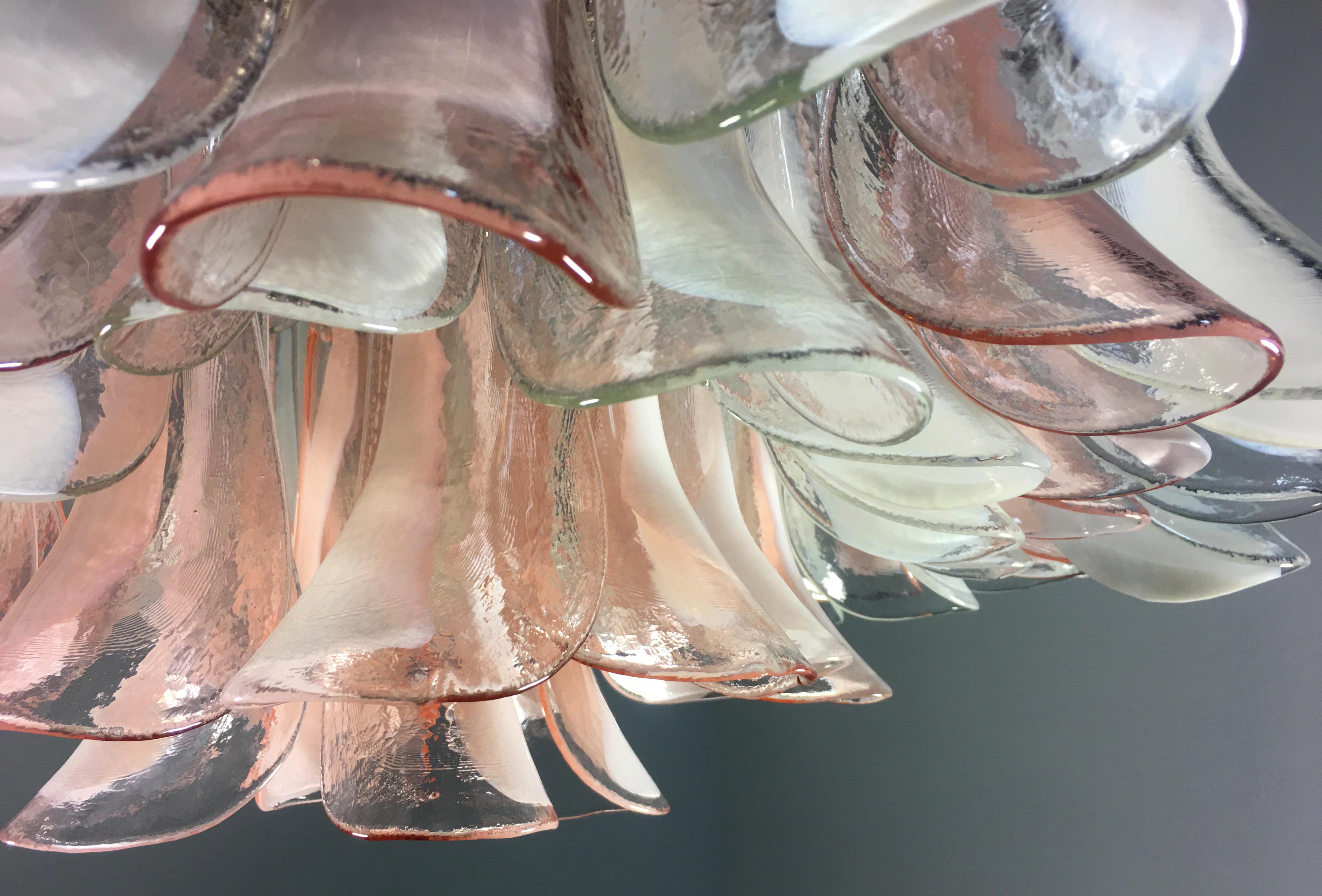 'Flamingo' Italian Chandeliers Ceiling Light, Murano 14