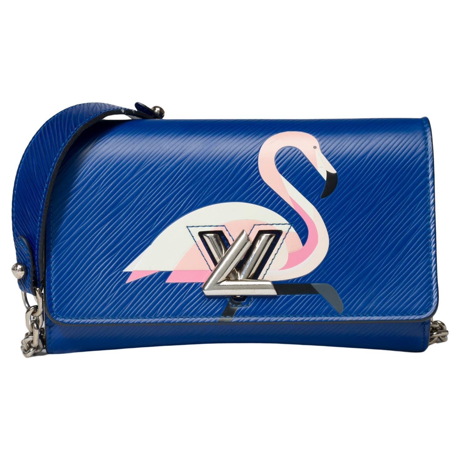 Flamingo Louis Vuitton Twist shoulder bag in blue epi leather, SHW