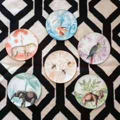 Flamingo Menagerie Ottomane Porcelain Dinner Plate by Les Ottomans