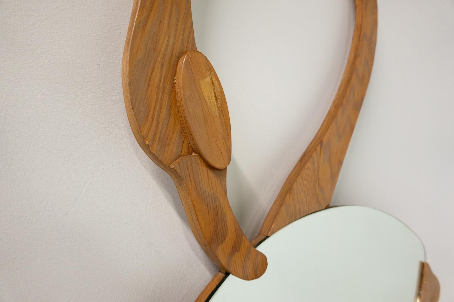 Flamingo Mirror by Max Papiri for Pallucco, Italy, 1970s For Sale 1
