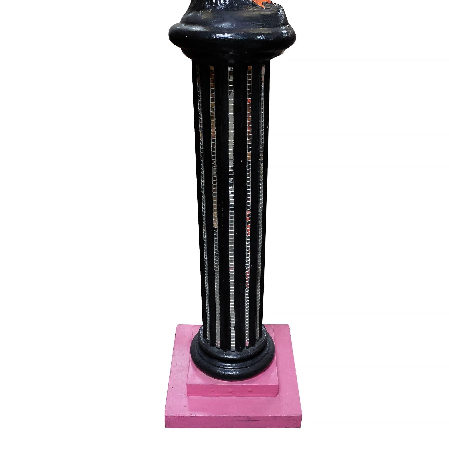 Fin du 20e siècle Sculpture Flamingo Pedestal, vers 1980 en vente