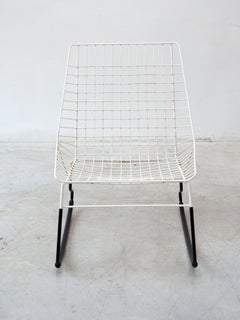 "Flamingo" Set of Two Cees Braakman for Pastoe Rocking Chairs, 1950s