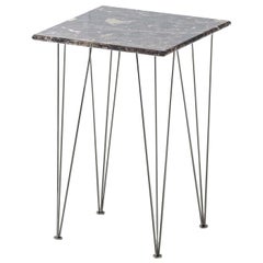 Flamingo Square Side Table with Black Legs