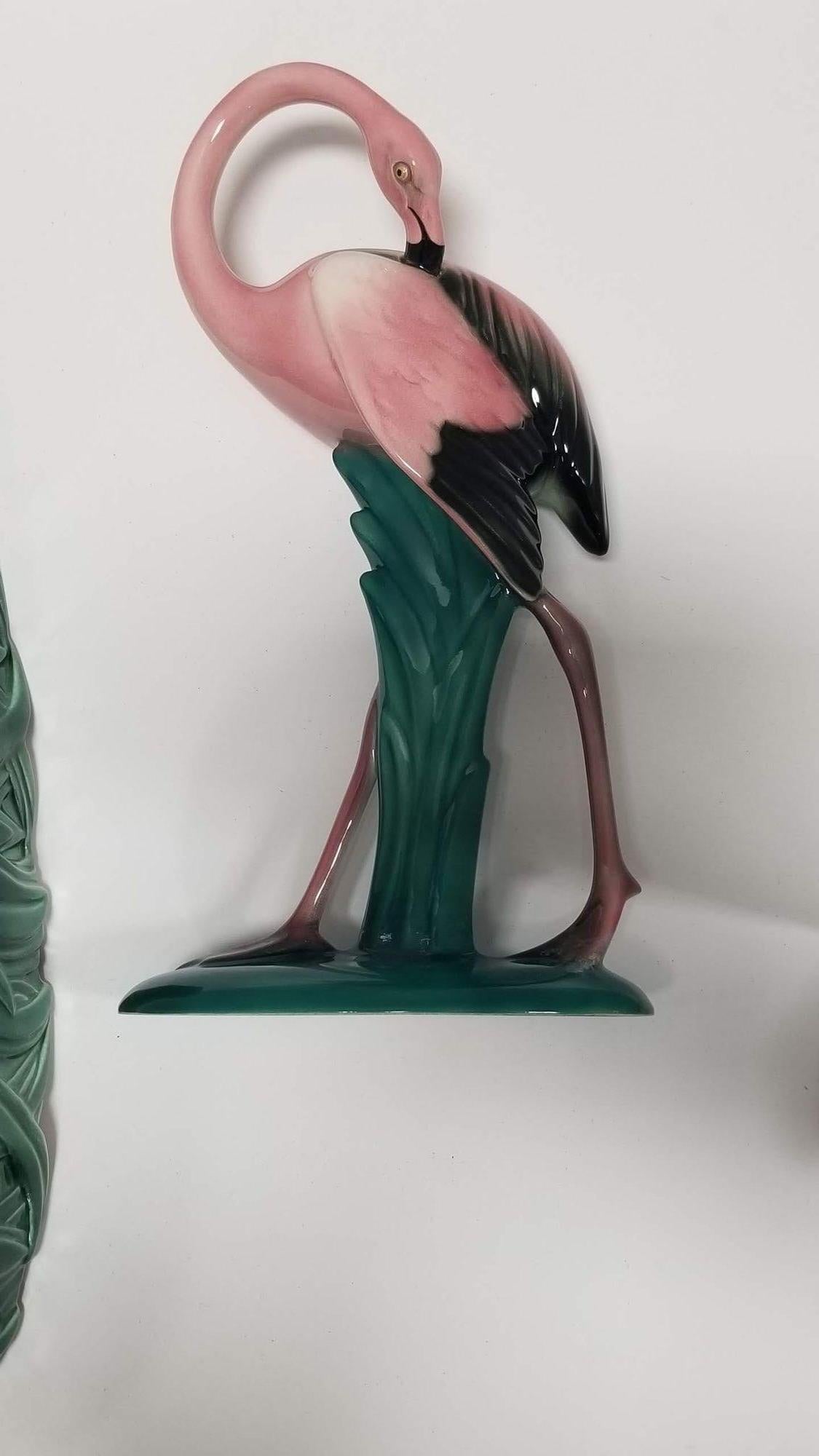 Flamingo Statue with Pond by Will-George, A California Pottery Co 2