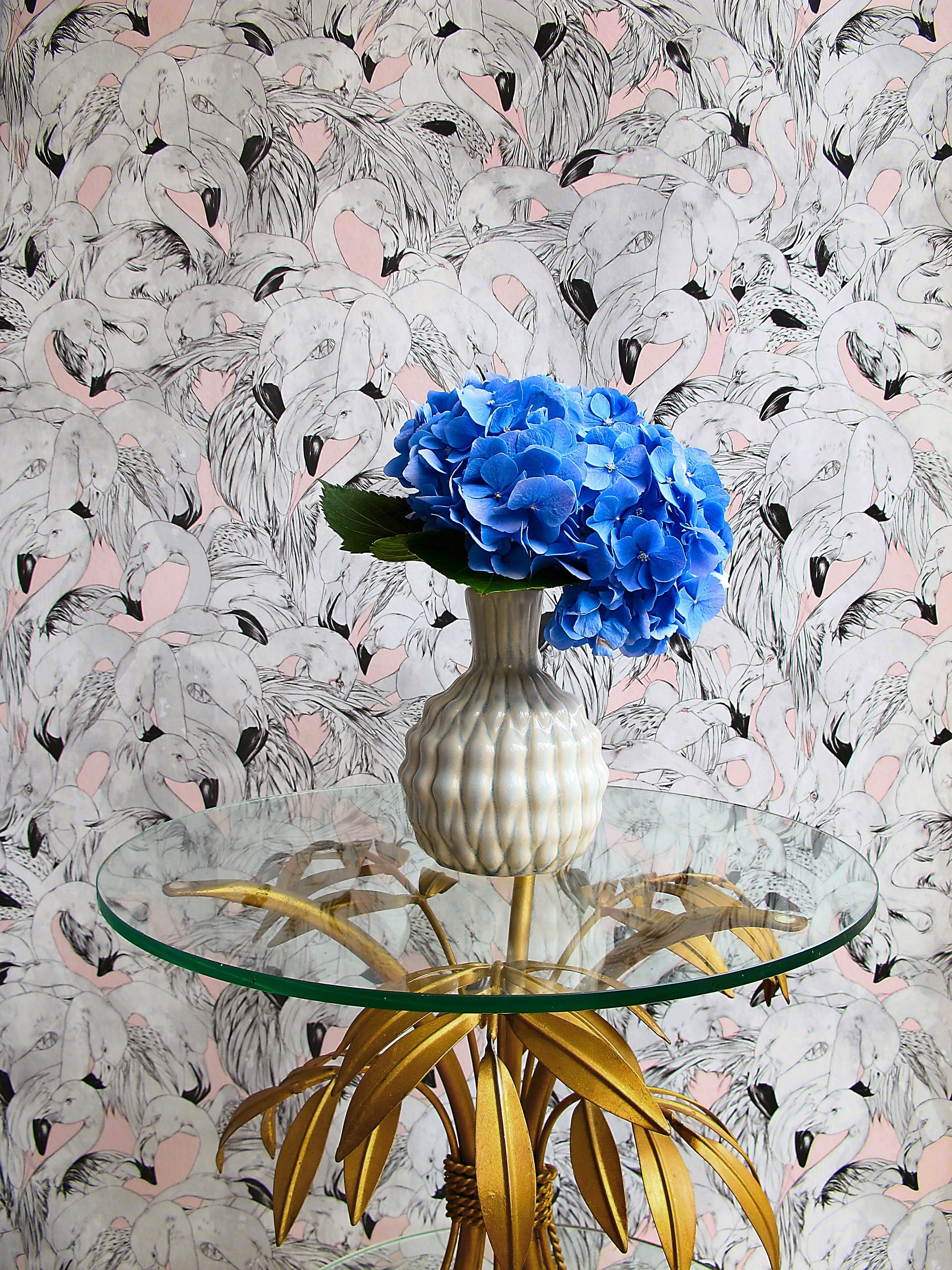 British Flamingo Wallpaper in Pink by 17 Patterns For Sale