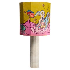 Flaminia Veronesi Hand Painted Table Lamp in Collaboration with Nassi