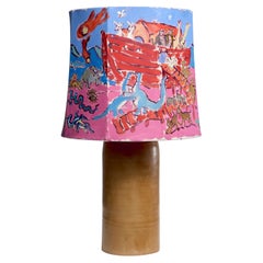 Flaminia Veronesi Hand Painted Table Lamp in Collaboration with Nassi