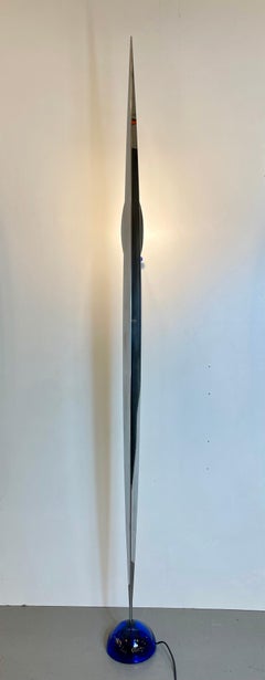 Flamme, lampada da terra di Gilles Derain per Lumen Center, anni '80