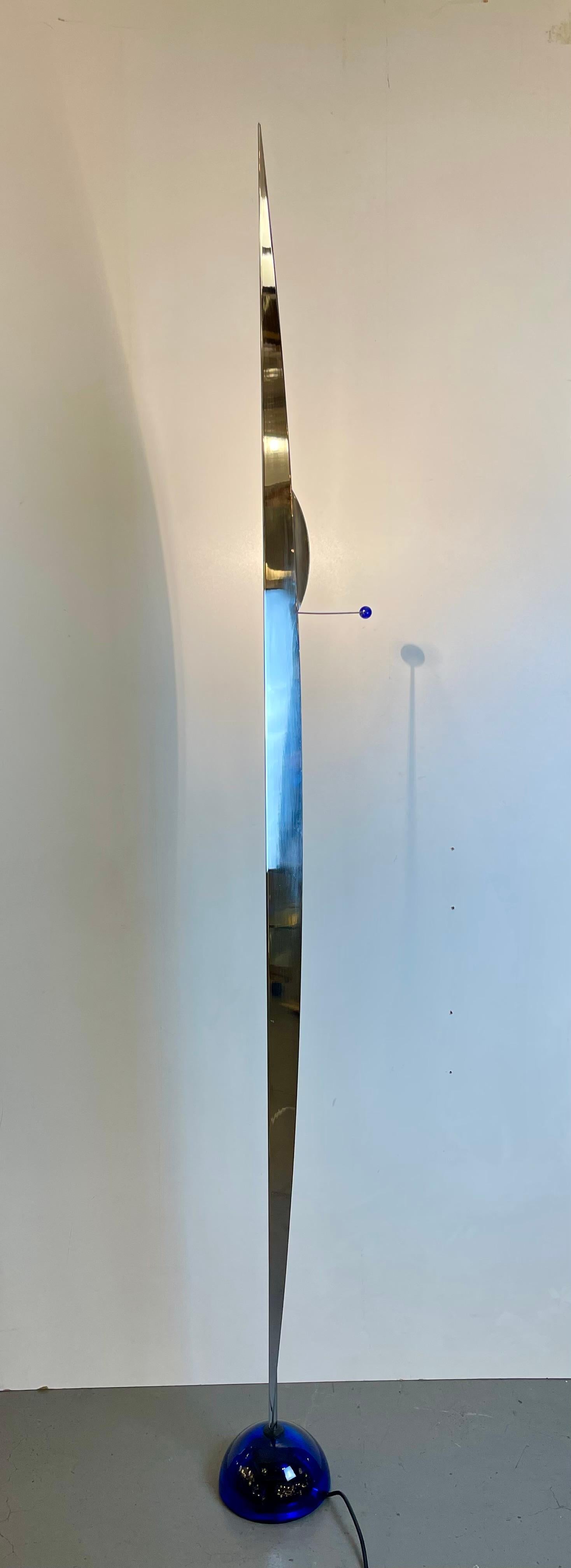 Italian Flamme, Floor Lamp by Gilles Derain for Lumen Center, 1980s For Sale