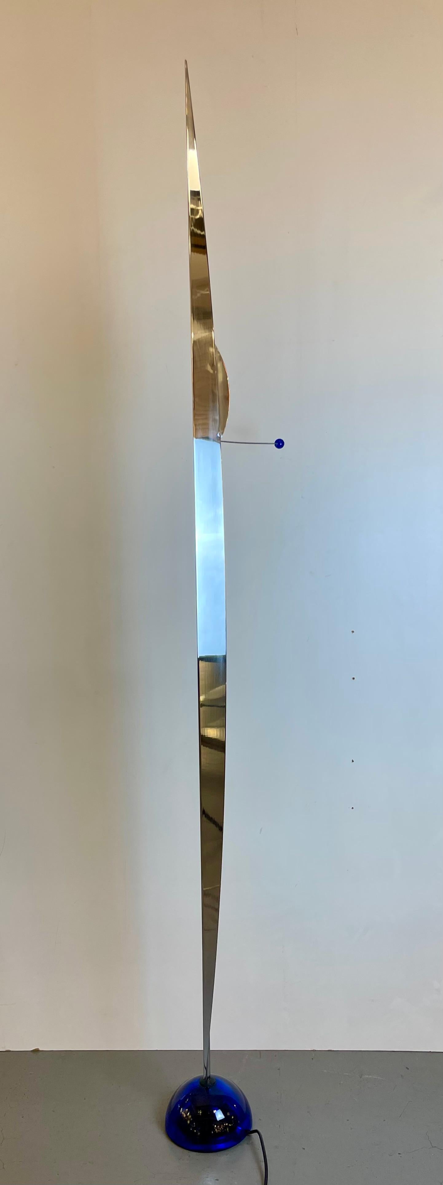 Flamme, Floor Lamp by Gilles Derain for Lumen Center, 1980s In Good Condition For Sale In Brussel, BE