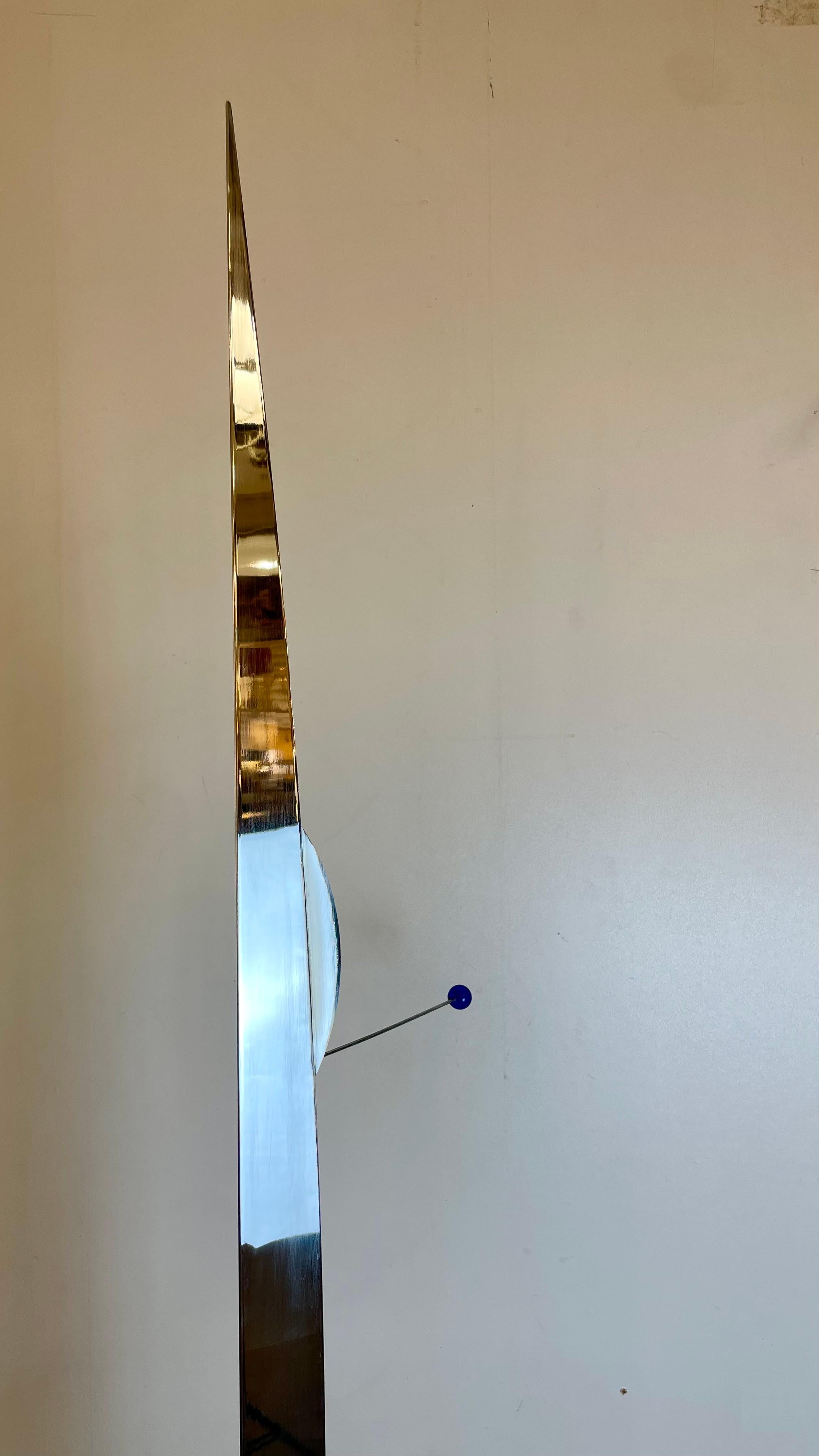 Metal Flamme, Floor Lamp by Gilles Derain for Lumen Center, 1980s For Sale