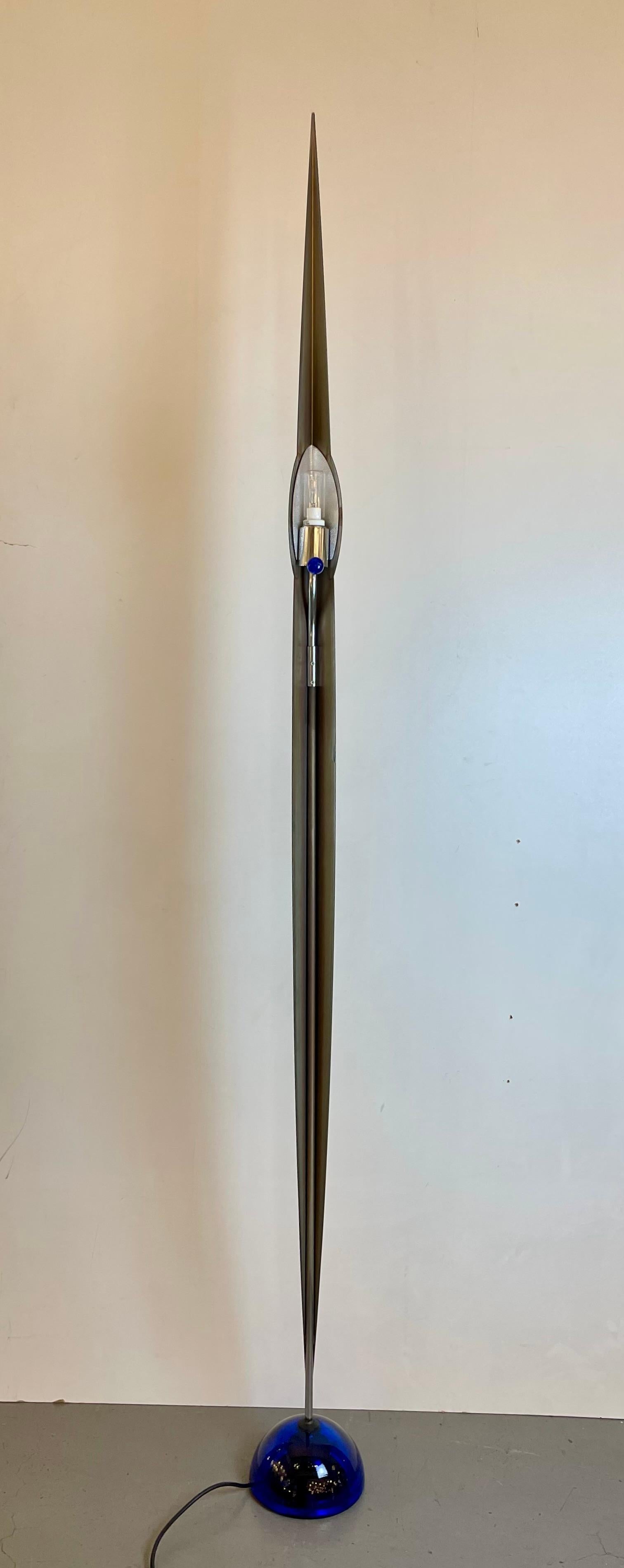 Flamme, Floor Lamp by Gilles Derain for Lumen Center, 1980s For Sale 1