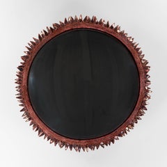 Flammes by Line Vautrin – Red Talosel mirror inlaid with grey mirrors