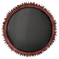 Flammes by Line Vautrin – Red Talosel mirror inlaid with grey mirrors