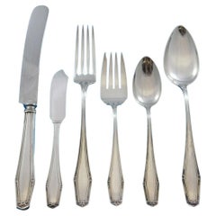 Retro Flanders New by Alvin Sterling Silver Flatware Set for 10 Service 70 Pieces