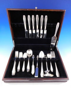 Flanders New by Alvin Sterling Silver Flatware Set for 6 Service 43 pieces