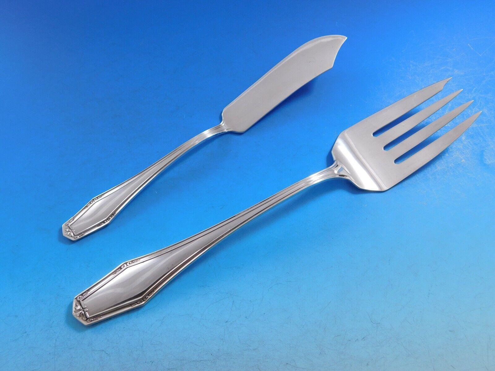 Flanders New by Alvin Sterling Silver Flatware Set for 6 Service 43 pieces en vente 2