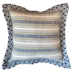 Flanged 2" Striped Heavy Cotton with Ticking Detail