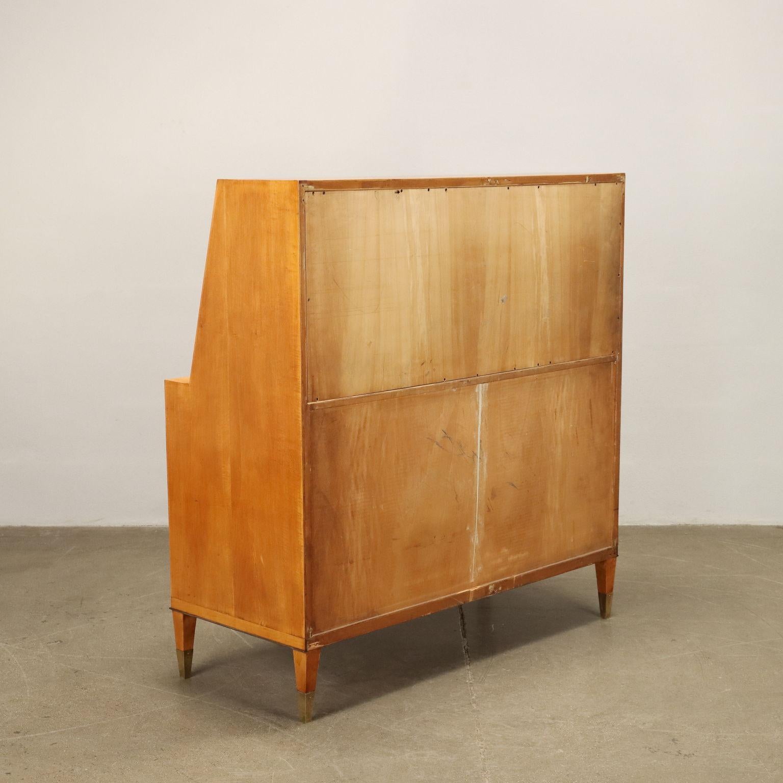 Flap Cabinet Maple Veneer Italy 1950s For Sale 5