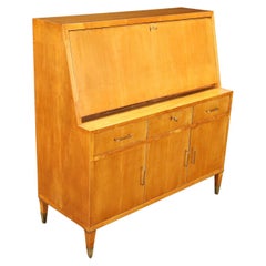Flap Cabinet Maple Veneer Italy 1950s