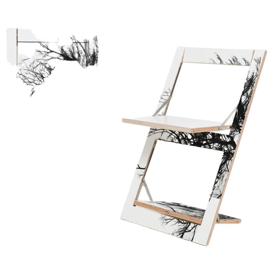 Fläpps Folding Chair, Baum 'Print on One Side' For Sale