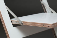 Fläpps Folding Chair, Birch Clear Lacquered