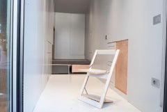 Fläpps Folding Chair - Criss Cross Green on Birch 'Print on Both Sides'