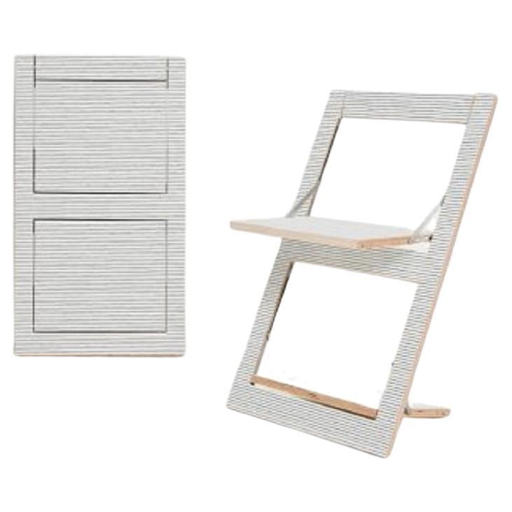 Fläpps Folding Chair - Watercolor Stripes by Kind of Style (print on both sides)