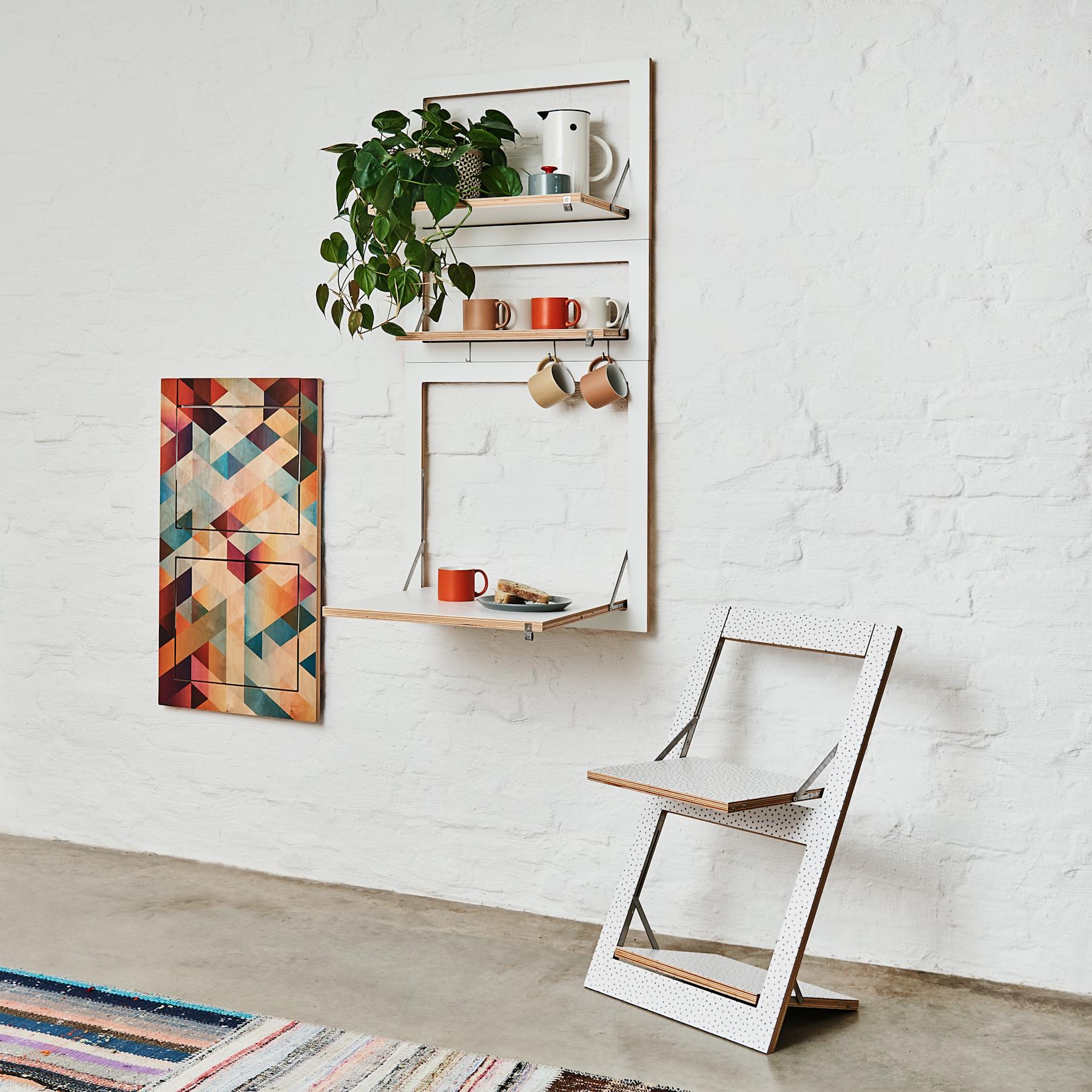 German Fläpps Folding Chair, White For Sale