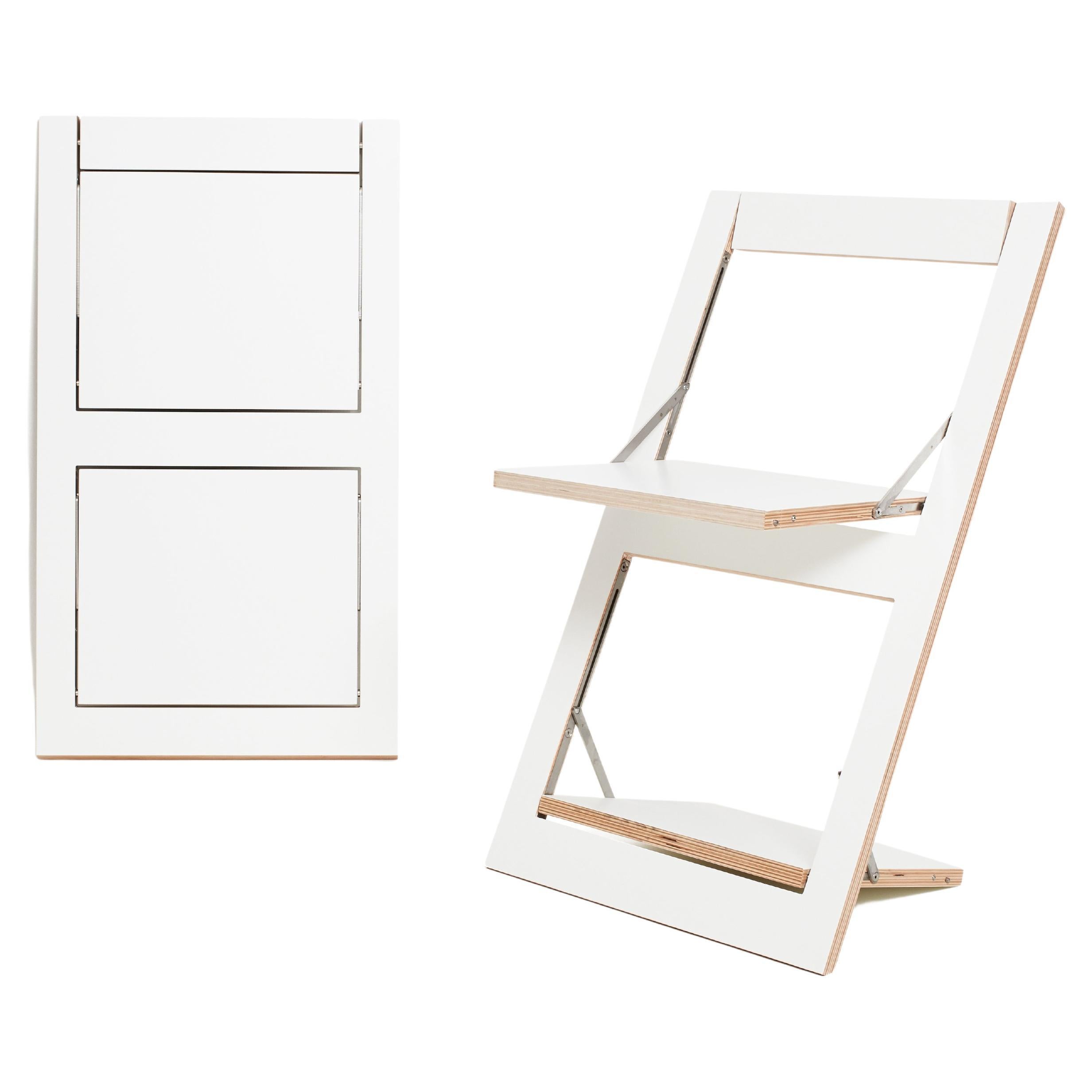 Fläpps Folding Chair, White For Sale