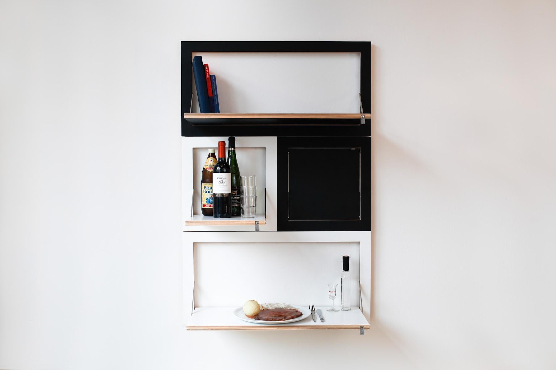 collapsible wall shelf
