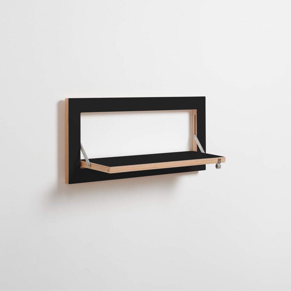 Modern Fläpps Shelf 60x27-1 - Black For Sale