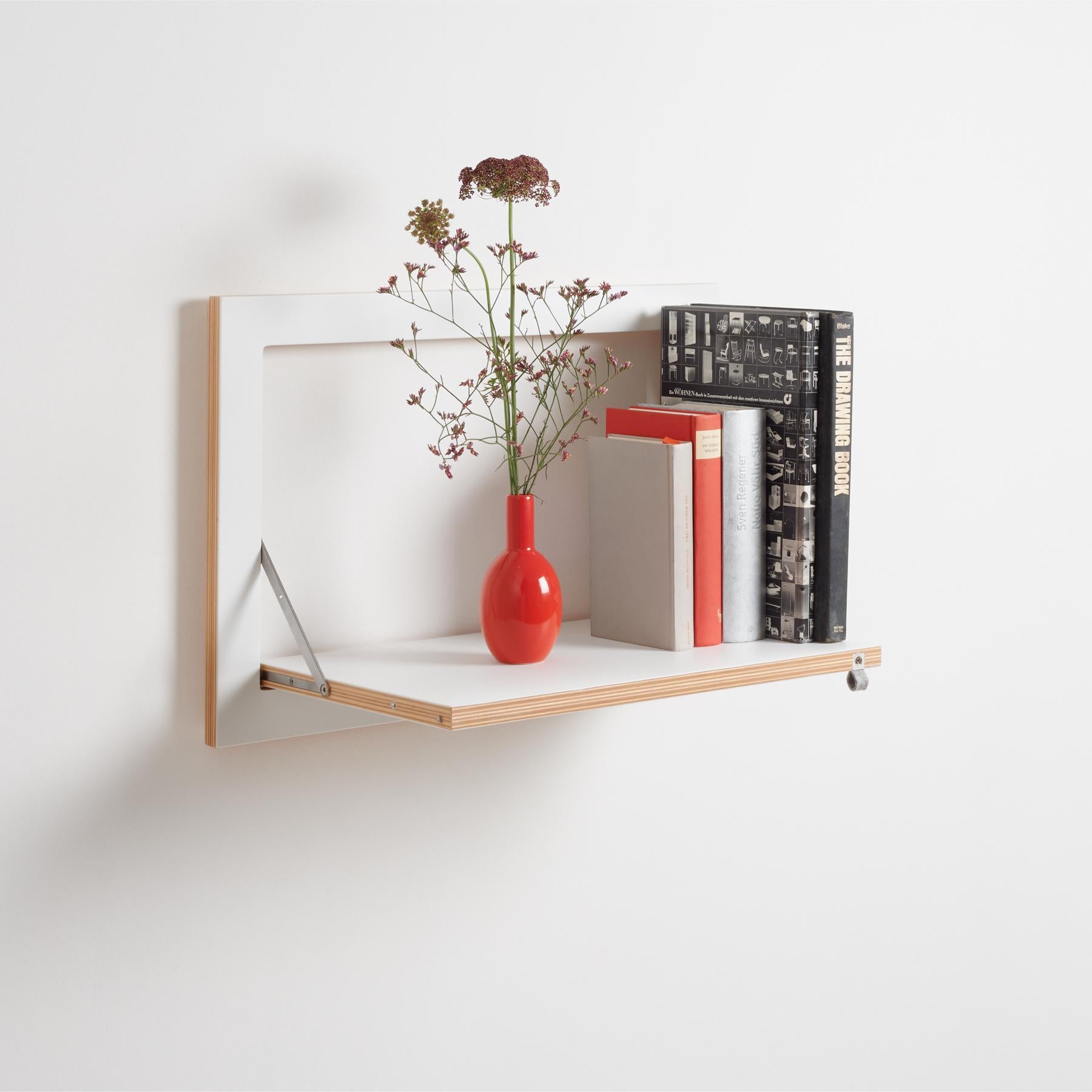 Hand-Crafted Fläpps Shelf 60x40-1 - White For Sale