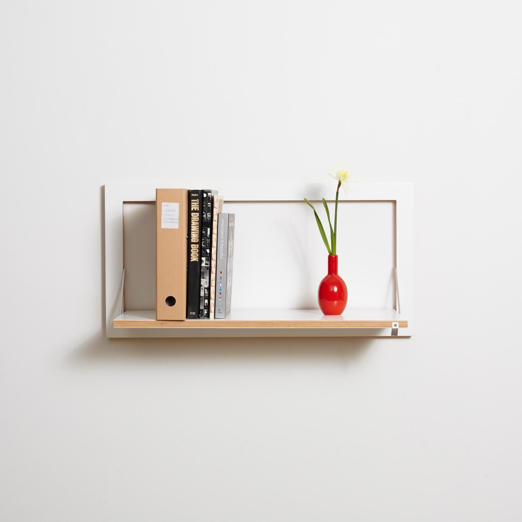 Hand-Crafted Fläpps Shelf, White For Sale