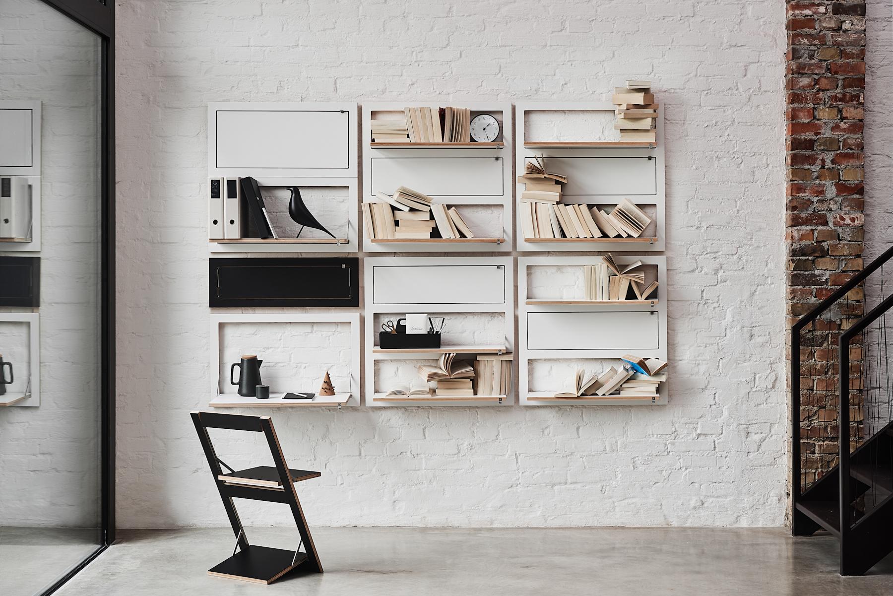 Contemporary Fläpps Shelf, White For Sale