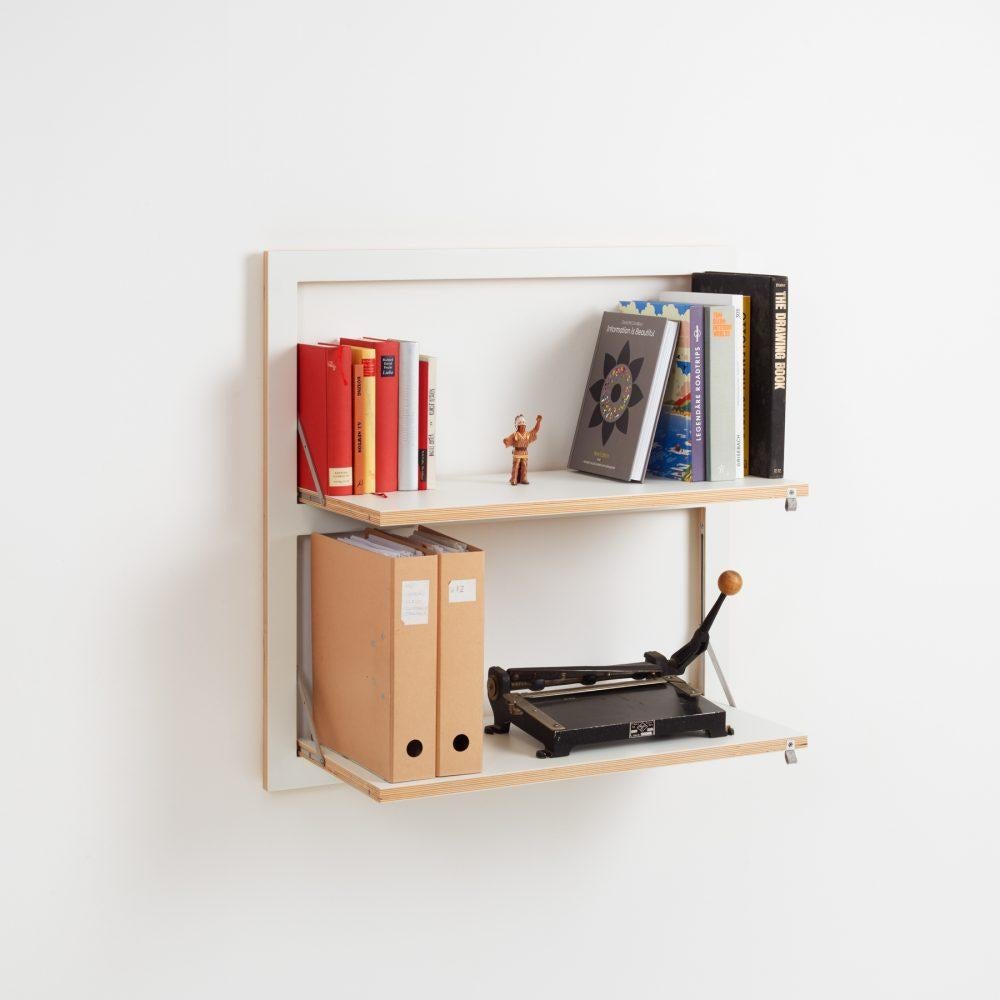 Whoever wants to equip a library with Fläpps is guaranteed to have a lot of fun with the Fläpps shelf 80x80-2, which combines perfectly with the Fläpps shelf 80x80-3 or the Fläpps secretary 80x80-2, not only to form libraries or entire walls, but