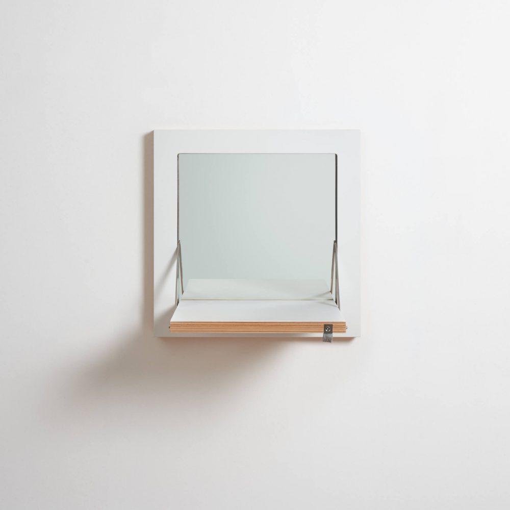 Modern Fläpps Vanity Mirror - White For Sale