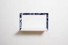 Fläpps Wall Desk / Secretary, Bubbles Indigo by Pattern Studio
