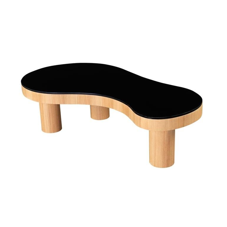 Flaque coffee table in the style of Jean Royère. Handcrafted in Los Angeles in the workshop of noted French designer and antiques dealer Denis de le Mesiere, who meticulously pays homage to the work of Jean Royère with scrupulous attention to detail