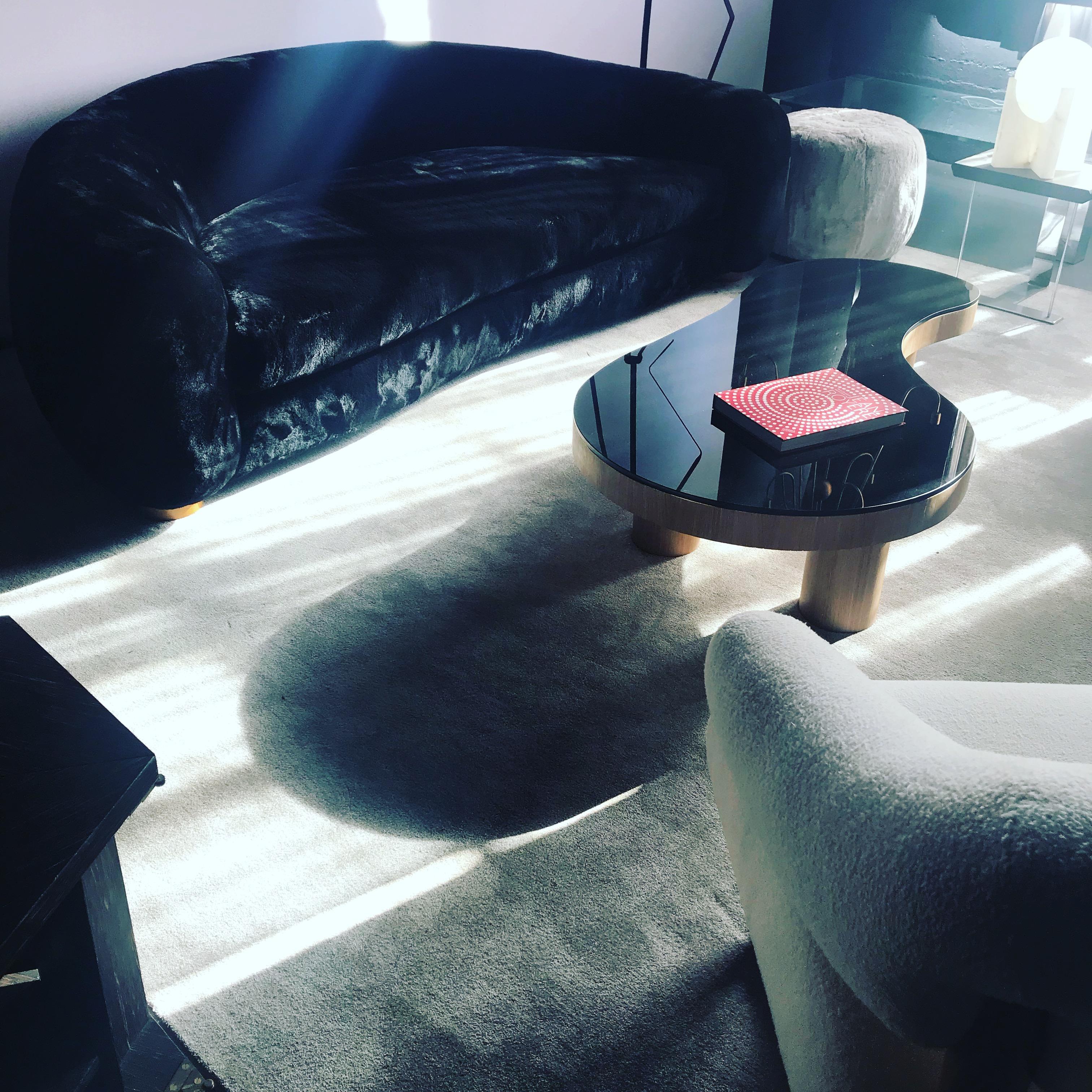 Lacquered Flaque Coffee Table in the Style of Jean Royère