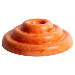 Flare Orange Twirl Bowl by Lenny Stopp