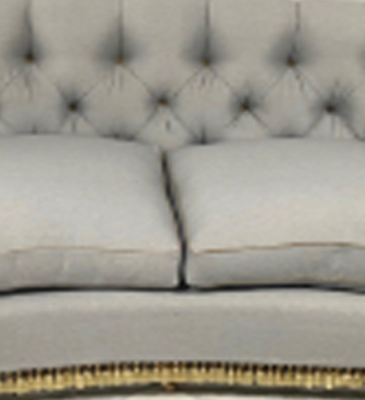 Flared Arm Tufted Loveseat
